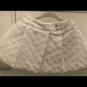 Kate Spade shimmer gold and cream skirt